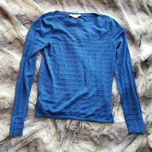 loft/ blue long sleeve sweater/ small